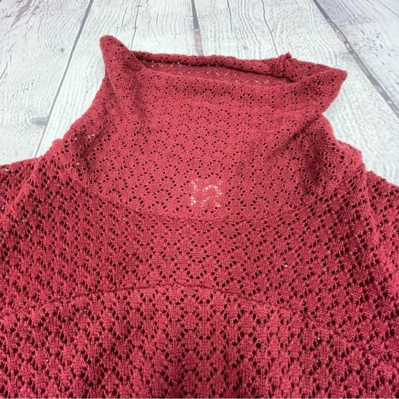 O'NEIL wine Clemens pullover knit sweater, size S - Picture 7 of 15